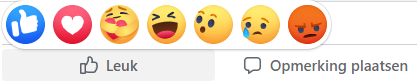 Reacties op Facebook